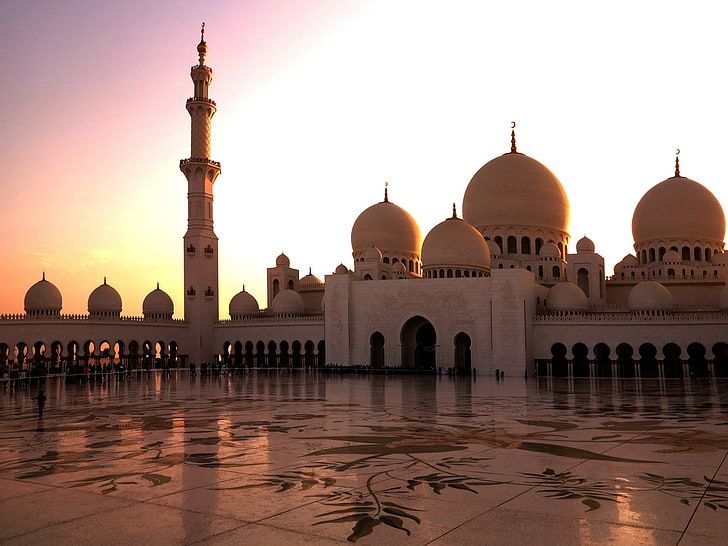 A Mosque during sunset